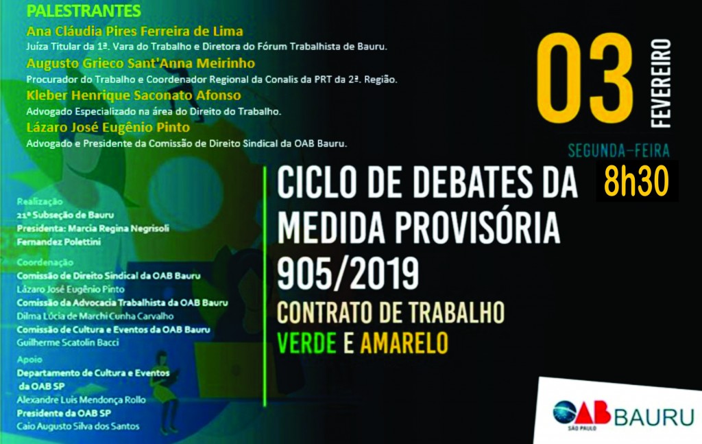 Ciclo de Debates MP 905