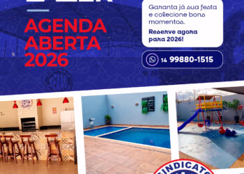 🎉 ESPAÇO LAZER – Agenda aberta para 2026!